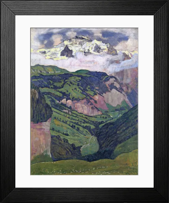 Framed Print : The Jungfrau seen from Isenfluh, 1902. Creator: Hodler, Ferdinand (1853-1918) Framed Print : The Jungfrau seen from Isenfluh, 1902. Creator: Hodler, Ferdinand (1853-1918)