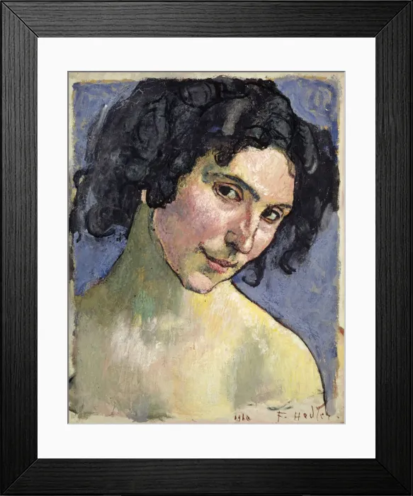Framed Print : Portrait of the Model Giulia Leonardi, 1910. Creator: Hodler, Ferdinand (1853-1918) Framed Print : Portrait of the Model Giulia Leonardi, 1910. Creator: Hodler, Ferdinand (1853-1918)