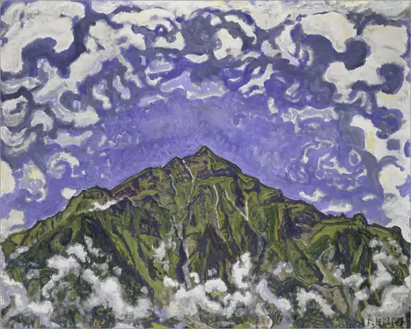 Mount Niesen seen from Heustrich, 1910. Creator: Hodler, Ferdinand (1853-1918)