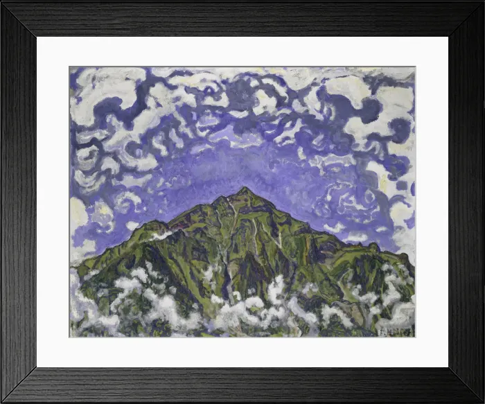 Framed Print : Mount Niesen seen from Heustrich, 1910. Creator: Hodler, Ferdinand (1853-1918) Framed Print : Mount Niesen seen from Heustrich, 1910. Creator: Hodler, Ferdinand (1853-1918)