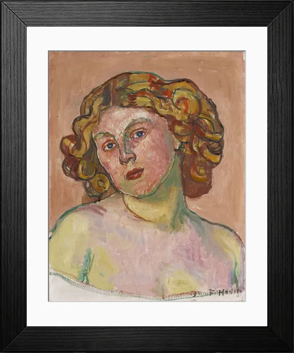 Framed Print : Portrait Regina Morgeron, 1911. Creator: Hodler, Ferdinand (1853-1918) Framed Print : Portrait Regina Morgeron, 1911. Creator: Hodler, Ferdinand (1853-1918)