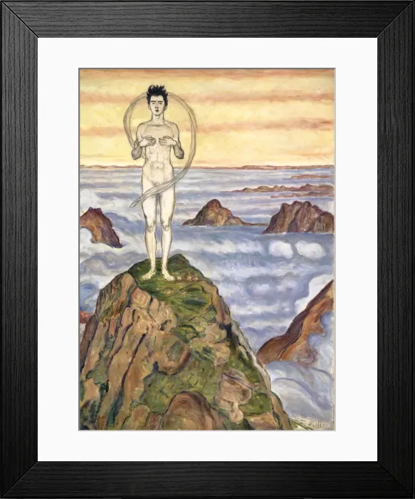 Framed Print : View Into Infinity, c. 1903. Creator: Hodler, Ferdinand (1853-1918) Framed Print : View Into Infinity, c. 1903. Creator: Hodler, Ferdinand (1853-1918)