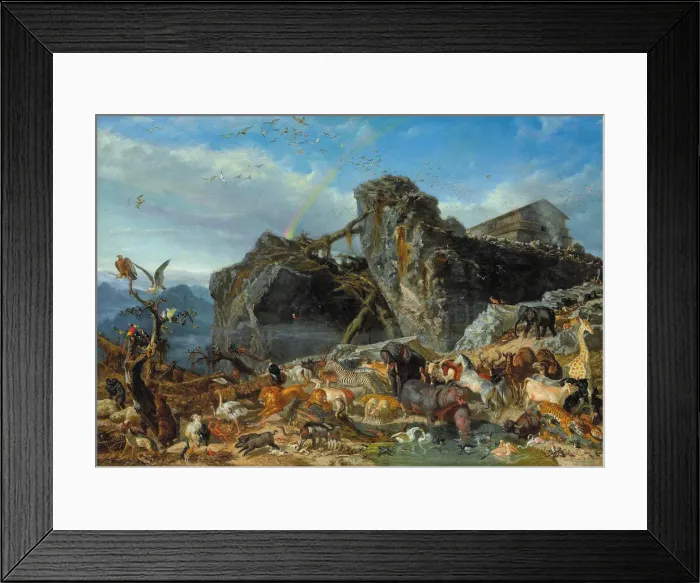 Framed Print : After the Deluge, ca 1865. Creator: Palizzi, Filippo (1818-1899) Framed Print : After the Deluge, ca 1865. Creator: Palizzi, Filippo (1818-1899)