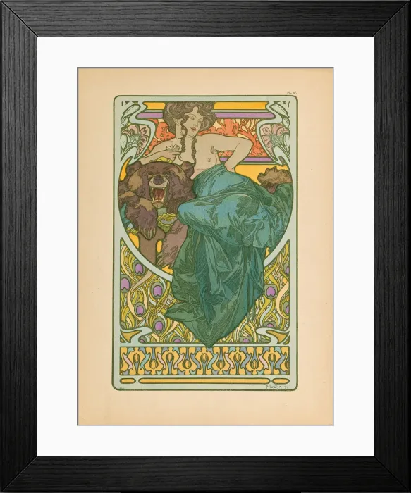 Framed Print : Documents Decoratifs, 1902. Creator: Mucha, Alfons Marie (1860-1939) Framed Print : Documents Decoratifs, 1902. Creator: Mucha, Alfons Marie (1860-1939)