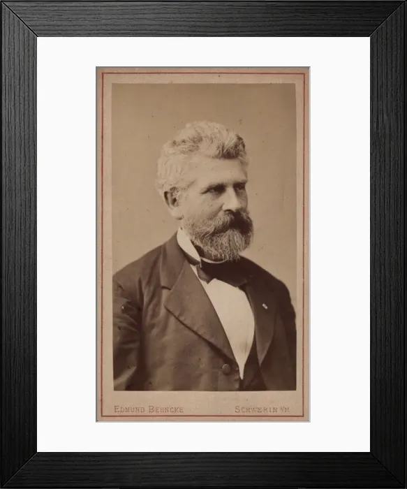 Framed Print : Portrait of the cellist and composer Georg Goltermann (1824-1898), c. 1880 Framed Print : Portrait of the cellist and composer Georg Goltermann (1824-1898), c. 1880