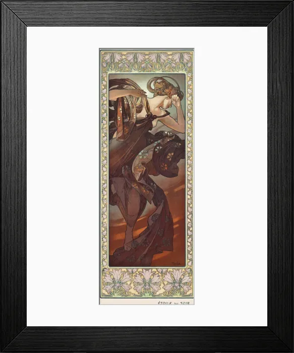 Framed Print : Etoile Du Soir (The Evening Star), 1902. Creator: Mucha, Alfons Marie (1860-1939) Framed Print : Etoile Du Soir (The Evening Star), 1902. Creator: Mucha, Alfons Marie (1860-1939)