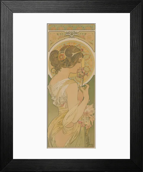 Framed Print : La primevere, 1899. Creator: Mucha, Alfons Marie (1860-1939) Framed Print : La primevere, 1899. Creator: Mucha, Alfons Marie (1860-1939)
