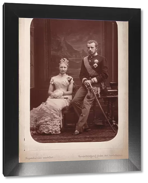 Crown Prince Rudolf with Princess Stephanie of Belgium on the occasion of their