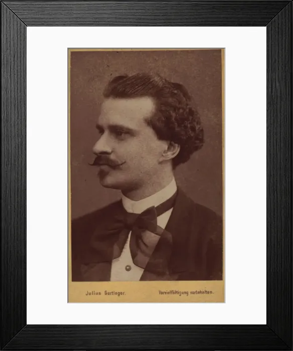 Framed Print : Portrait of the composer Eduard Strauss (1835-1916), 1874 Framed Print : Portrait of the composer Eduard Strauss (1835-1916), 1874