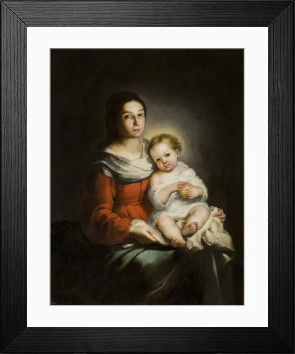 Framed Print : Virgin and Child, c. 1650. Creator: Murillo, BartolomeEsteban (1617-1682) Framed Print : Virgin and Child, c. 1650. Creator: Murillo, BartolomeEsteban (1617-1682)