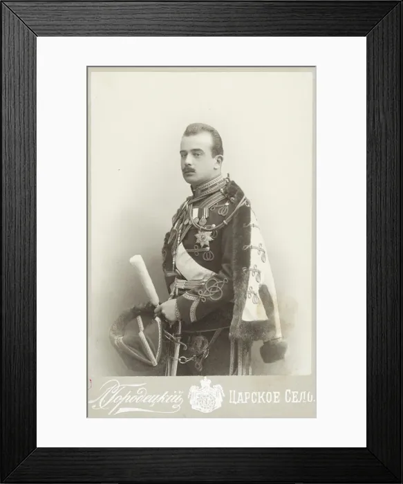 Framed Print : Grand Duke Boris Vladimirovich of Russia (1877-1943), c. 1900. Creator: Photo studio L Framed Print : Grand Duke Boris Vladimirovich of Russia (1877-1943), c. 1900. Creator: Photo studio L