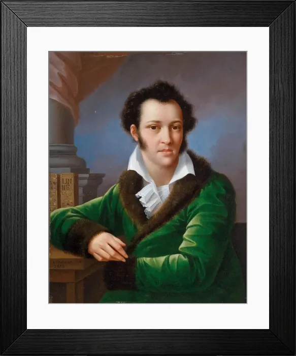 Framed Print : Portrait of Count Fyodor Ivanovich Tolstoy (1782-1846), known as the American Framed Print : Portrait of Count Fyodor Ivanovich Tolstoy (1782-1846), known as the American