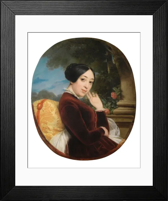 Framed Print : Portrait of the singer and composer Pauline Viardot (1821-1910), 1844 Framed Print : Portrait of the singer and composer Pauline Viardot (1821-1910), 1844
