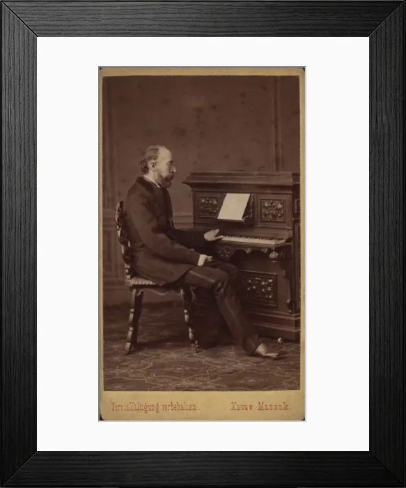 Framed Print : Portrait of the librettist and composer Franz Friedrich Richard Genee (1823-1895) Framed Print : Portrait of the librettist and composer Franz Friedrich Richard Genee (1823-1895)