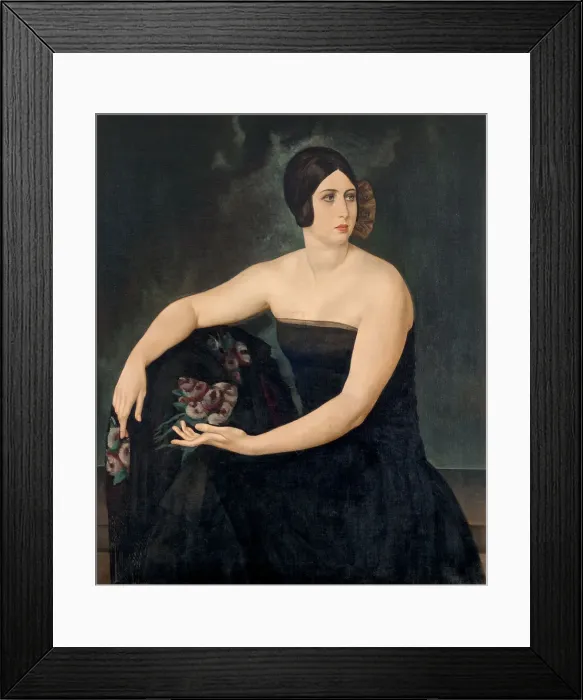 Framed Print : Portrait of a Lady, 1924. Creator: Oppi, Ubaldo (1889-1942) Framed Print : Portrait of a Lady, 1924. Creator: Oppi, Ubaldo (1889-1942)