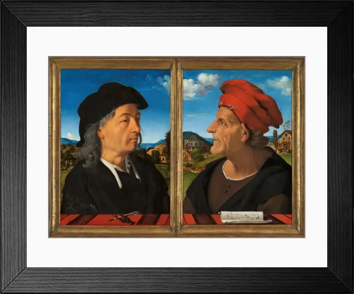 Framed Print : Portraits of Giuliano and Francesco Giamberti da Sangallo, 1482-1485 Framed Print : Portraits of Giuliano and Francesco Giamberti da Sangallo, 1482-1485