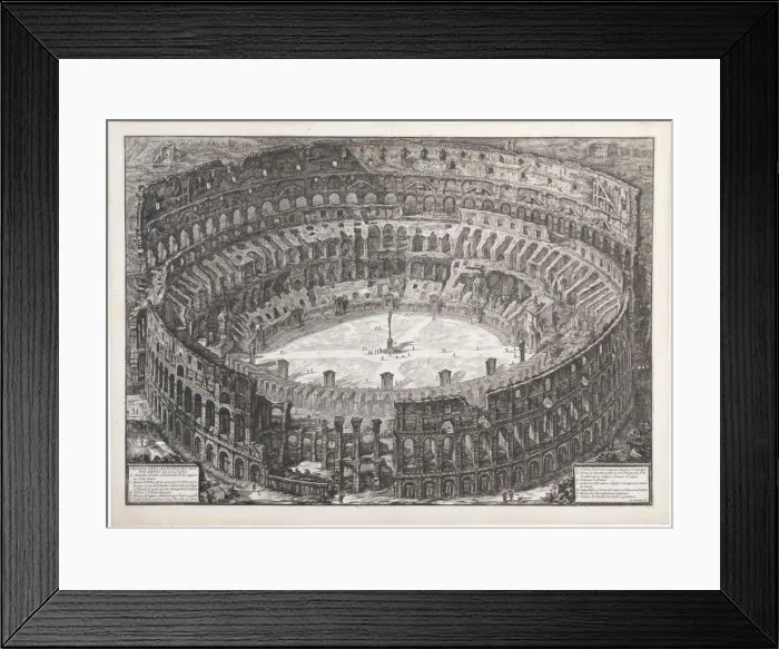 Framed Print : Veduta dell Anfiteatro Flavio detto il Colosseo, 1776. Creator: Piranesi Framed Print : Veduta dell Anfiteatro Flavio detto il Colosseo, 1776. Creator: Piranesi