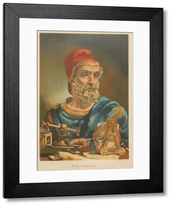 Framed Print : Archimedes of Syracuse. From: La ciencia y sus hombres, 1879 Framed Print : Archimedes of Syracuse. From: La ciencia y sus hombres, 1879