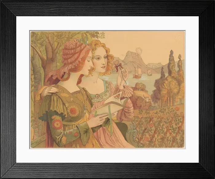 Framed Print : Golden Legend, 1897. Creator: Point, Armand (1861-1932) Framed Print : Golden Legend, 1897. Creator: Point, Armand (1861-1932)