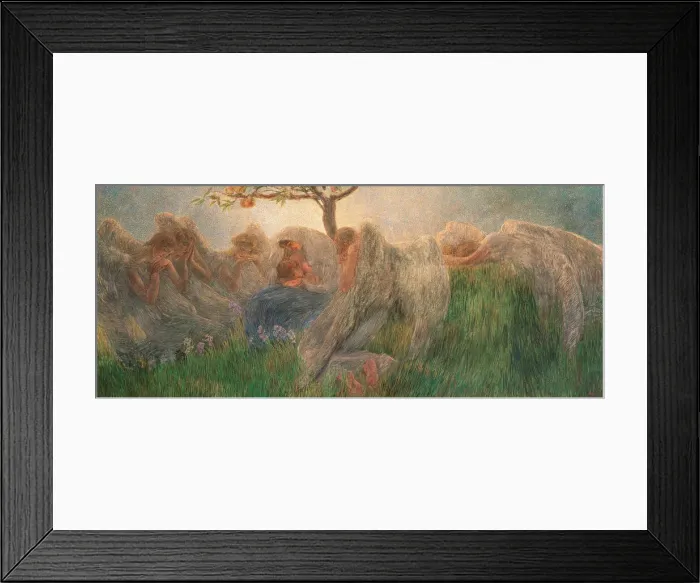Framed Print : Maternity, 1890-1891. Creator: Previati, Gaetano (1852-1920) Framed Print : Maternity, 1890-1891. Creator: Previati, Gaetano (1852-1920)