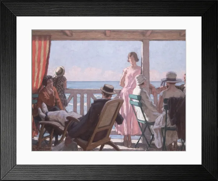 Framed Print : Au bord de la Manche, c. 1924. Creator: Prinet, ReneFranç Framed Print : Au bord de la Manche, c. 1924. Creator: Prinet, ReneFranç