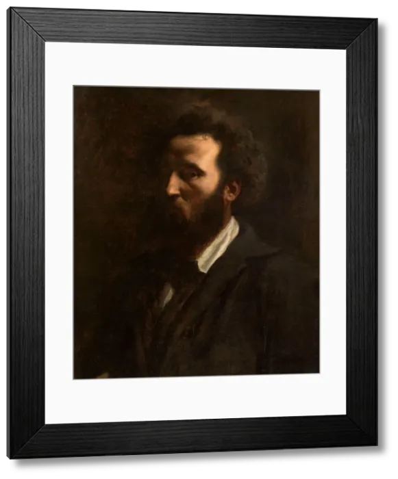 Framed Print : Self-Portrait, 1857. Creator: Puvis de Chavannes, Pierre Cecil (1824-1898) Framed Print : Self-Portrait, 1857. Creator: Puvis de Chavannes, Pierre Cecil (1824-1898)