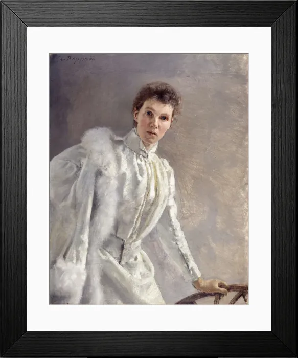 Framed Print : Self-Portrait, 1894. Creator: Rappard, Clara von (1857-1912) Framed Print : Self-Portrait, 1894. Creator: Rappard, Clara von (1857-1912)