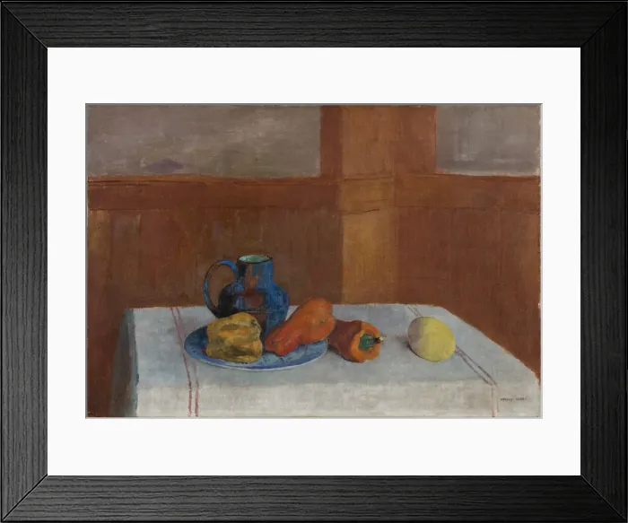 Framed Print : Still life, ca 1901. Creator: Redon, Odilon (1840-1916) Framed Print : Still life, ca 1901. Creator: Redon, Odilon (1840-1916)