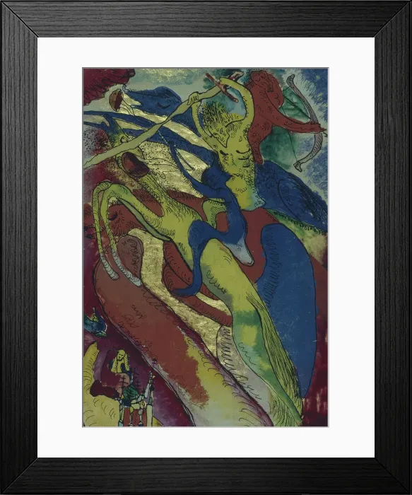 Framed Print : Riders of the Apocalypse I, 1911. Creator: Kandinsky, Wassily Vasilyevich (1866-1944) Framed Print : Riders of the Apocalypse I, 1911. Creator: Kandinsky, Wassily Vasilyevich (1866-1944)