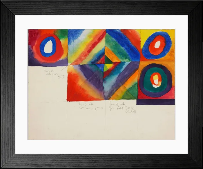 Framed Print : Color Studies with Information on the Technique of Painting, 1913 Framed Print : Color Studies with Information on the Technique of Painting, 1913