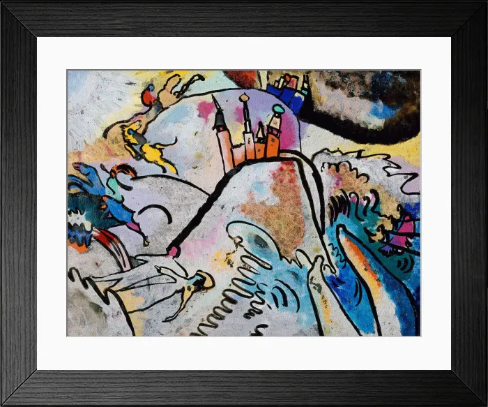 Framed Print : Painting with the Sun, 1911. Creator: Kandinsky, Wassily Vasilyevich (1866-1944) Framed Print : Painting with the Sun, 1911. Creator: Kandinsky, Wassily Vasilyevich (1866-1944)