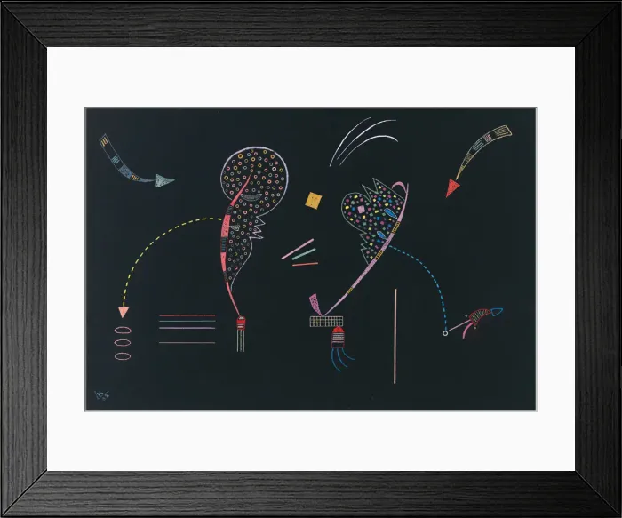 Framed Print : Deux Cotes, 1938. Creator: Kandinsky, Wassily Vasilyevich (1866-1944) Framed Print : Deux Cotes, 1938. Creator: Kandinsky, Wassily Vasilyevich (1866-1944)