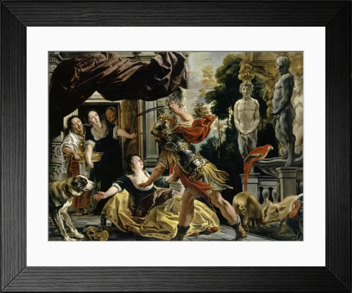 Framed Print : Ulysses and Circe, ca 1630-1634. Creator: Jordaens, Jacob (1593-1678) Framed Print : Ulysses and Circe, ca 1630-1634. Creator: Jordaens, Jacob (1593-1678)