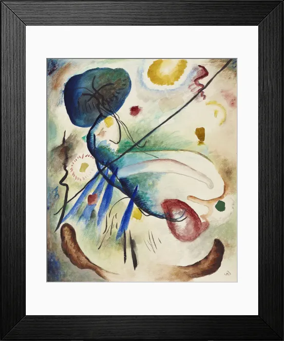 Framed Print : Aquarell mit Strich (Watercolor with stroke), 1912. Creator: Kandinsky Framed Print : Aquarell mit Strich (Watercolor with stroke), 1912. Creator: Kandinsky