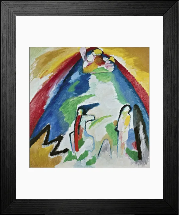Framed Print : A Mountain, 1909. Creator: Kandinsky, Wassily Vasilyevich (1866-1944) Framed Print : A Mountain, 1909. Creator: Kandinsky, Wassily Vasilyevich (1866-1944)