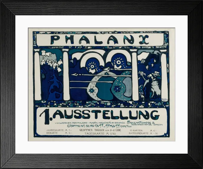 Framed Print : Poster for the 1st Exhibition of the Phalanx, 1901 Framed Print : Poster for the 1st Exhibition of the Phalanx, 1901