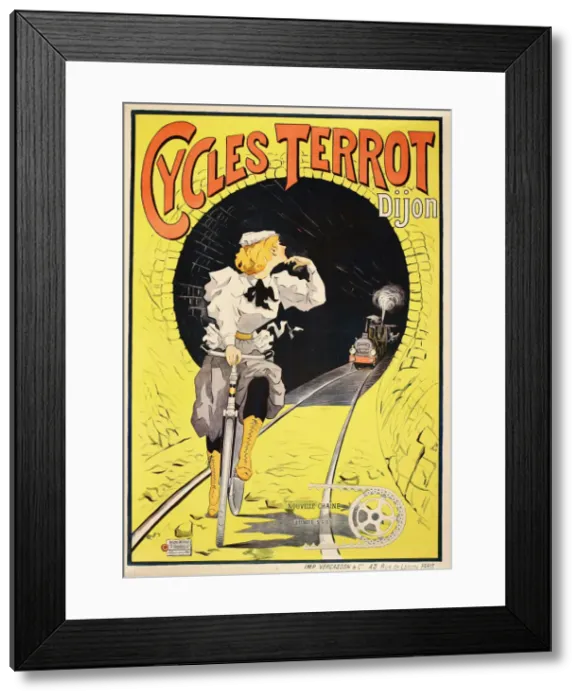 Framed Print : Cycles Terrot & Cie, c. 1900. Creator: Tamagno, Francisco (1851-1933) Framed Print : Cycles Terrot & Cie, c. 1900. Creator: Tamagno, Francisco (1851-1933)