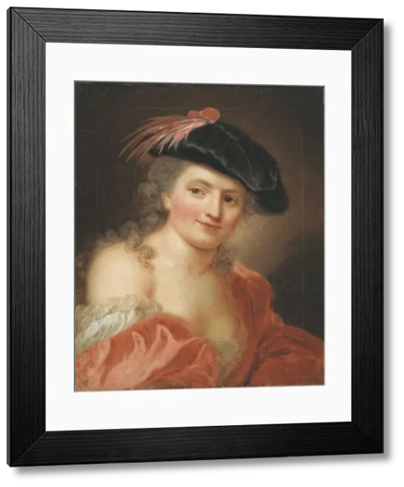 Framed Print : Self-Portrait, c. 1755. Creator: Therbusch-Lisiewska, Anna Dorothea (1721-1782) Framed Print : Self-Portrait, c. 1755. Creator: Therbusch-Lisiewska, Anna Dorothea (1721-1782)
