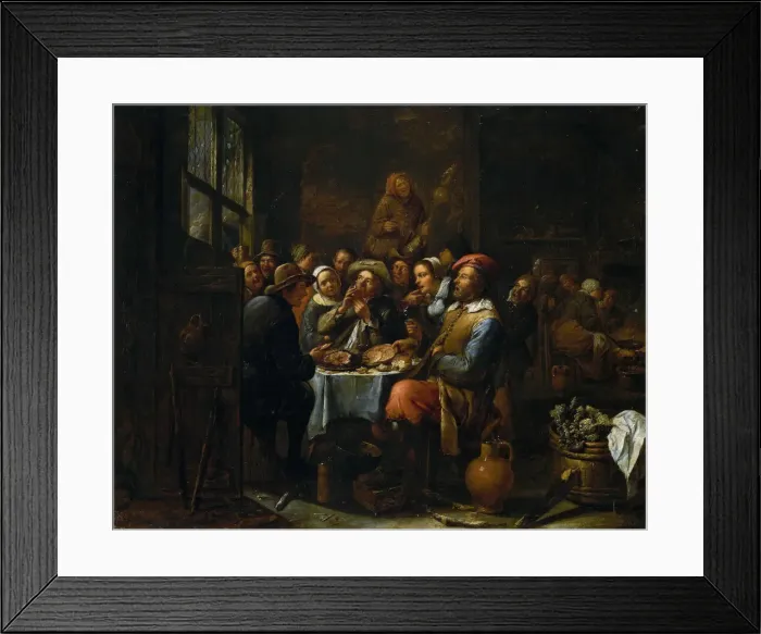 Framed Print : Interior of a Tavern, c. 1650-1660. Creator: Tilborgh (Tilborch), Gillis van (c. 1625-c Framed Print : Interior of a Tavern, c. 1650-1660. Creator: Tilborgh (Tilborch), Gillis van (c. 1625-c