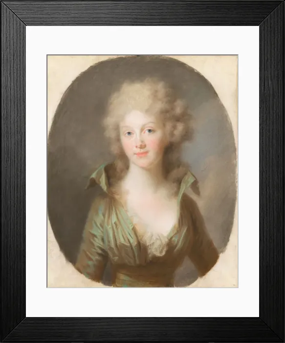 Framed Print : Friederike Luise Wilhelmine of Prussia (1774-1837), Queen of the Netherlands, c. 1790