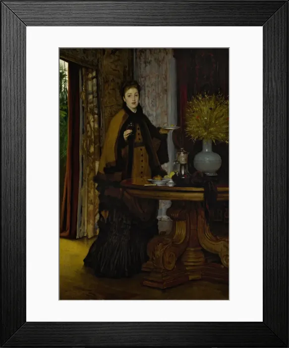 Framed Print : Le Gouter (Afternoon Tea), 1869. Creator: Tissot, James Jacques Joseph (1836-1902) Framed Print : Le Gouter (Afternoon Tea), 1869. Creator: Tissot, James Jacques Joseph (1836-1902)