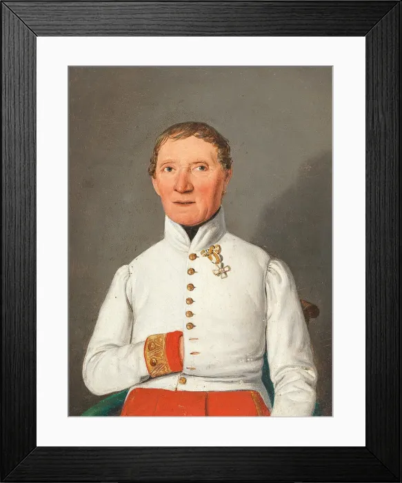 Framed Print : Portrait of Friedrich Hoffmann von Donnersberg (1769-1848), 1842 Framed Print : Portrait of Friedrich Hoffmann von Donnersberg (1769-1848), 1842