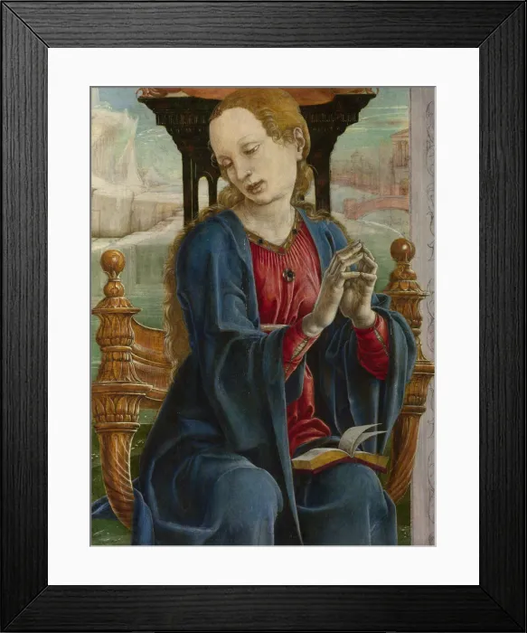 Framed Print : The Virgin Annunciate, ca 1475. Creator: Tura, Cosimo (before 1431-1495) Framed Print : The Virgin Annunciate, ca 1475. Creator: Tura, Cosimo (before 1431-1495)