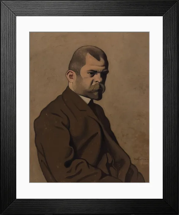 Framed Print : Portrait of Ambroise Vollard (1865-1939), 1902. Creator: Vallotton Framed Print : Portrait of Ambroise Vollard (1865-1939), 1902. Creator: Vallotton