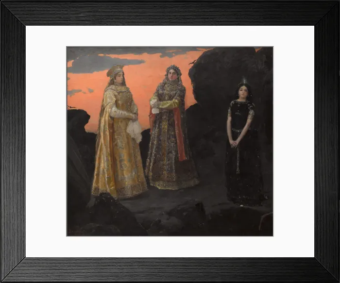 Framed Print : Three queens of the underground kingdom, 1879. Creator: Vasnetsov Framed Print : Three queens of the underground kingdom, 1879. Creator: Vasnetsov