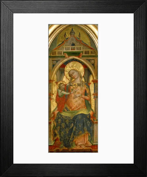 Framed Print : Madonna and Child, 1372. Creator: Veneziano, Lorenzo (active 1356-1372) Framed Print : Madonna and Child, 1372. Creator: Veneziano, Lorenzo (active 1356-1372)