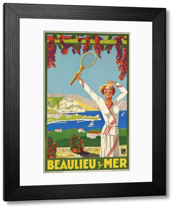 Framed Print : Beaulieu sur Mer, c. 1925. Creator: Viano (active 1920s-1930s) Framed Print : Beaulieu sur Mer, c. 1925. Creator: Viano (active 1920s-1930s)