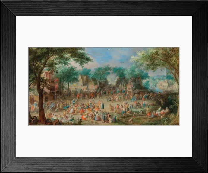 Framed Print : Village Feast of Saint George. Creator: Vinckboons, David (1576-1629) Framed Print : Village Feast of Saint George. Creator: Vinckboons, David (1576-1629)