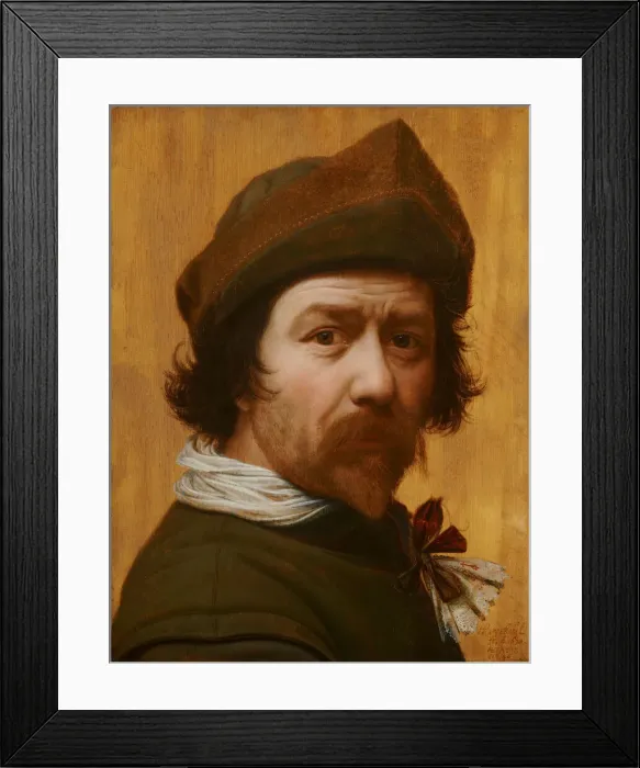 Framed Print : Self-Portrait, 1638. Creator: Voskuyl, Huygh Pietersz. (1591-1665) Framed Print : Self-Portrait, 1638. Creator: Voskuyl, Huygh Pietersz. (1591-1665)