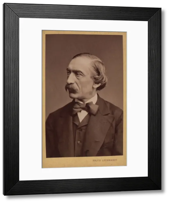 Framed Print : Portrait of the composer Carl Evers (1819-1875), before 1875 Framed Print : Portrait of the composer Carl Evers (1819-1875), before 1875